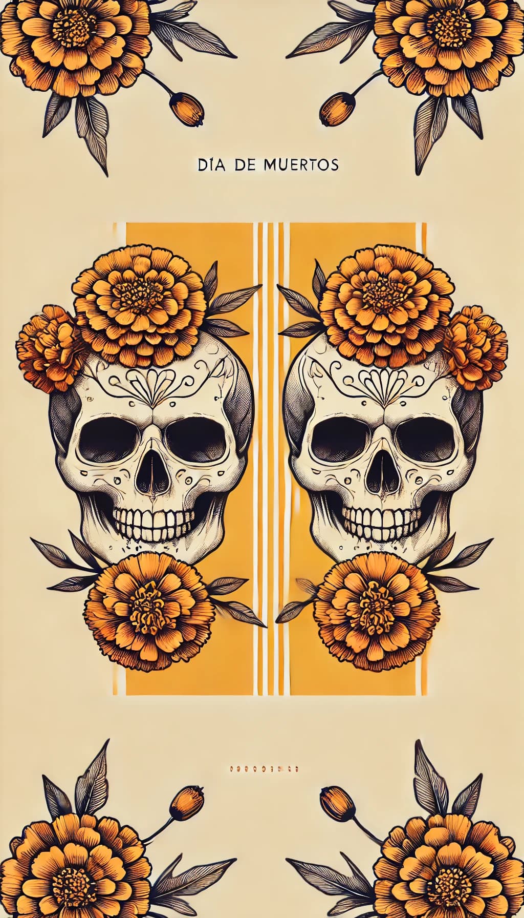 dia de muertos skulls